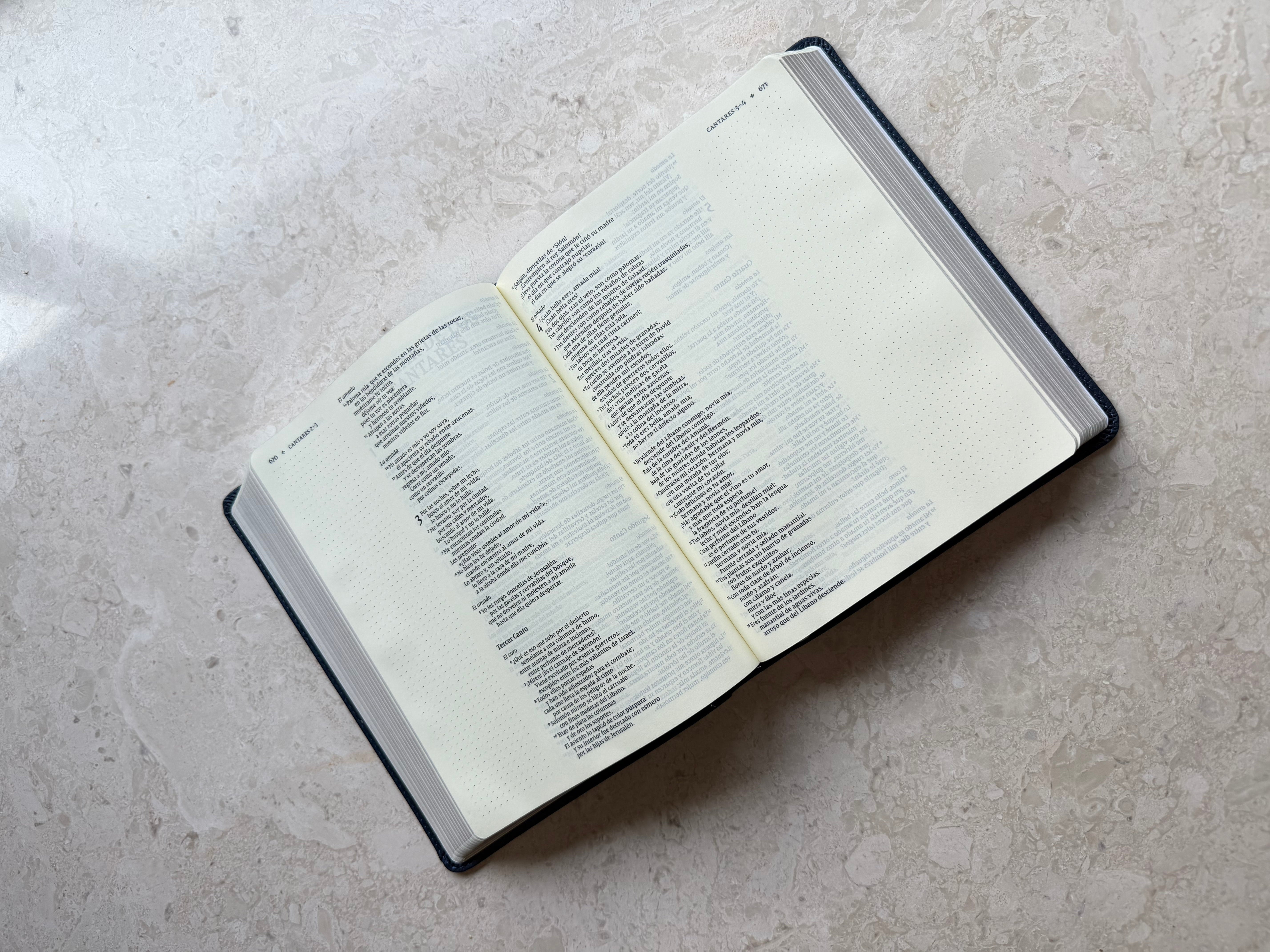 NVI, Tapa Blanda, Leathersoft Azul – Biblia de Notas