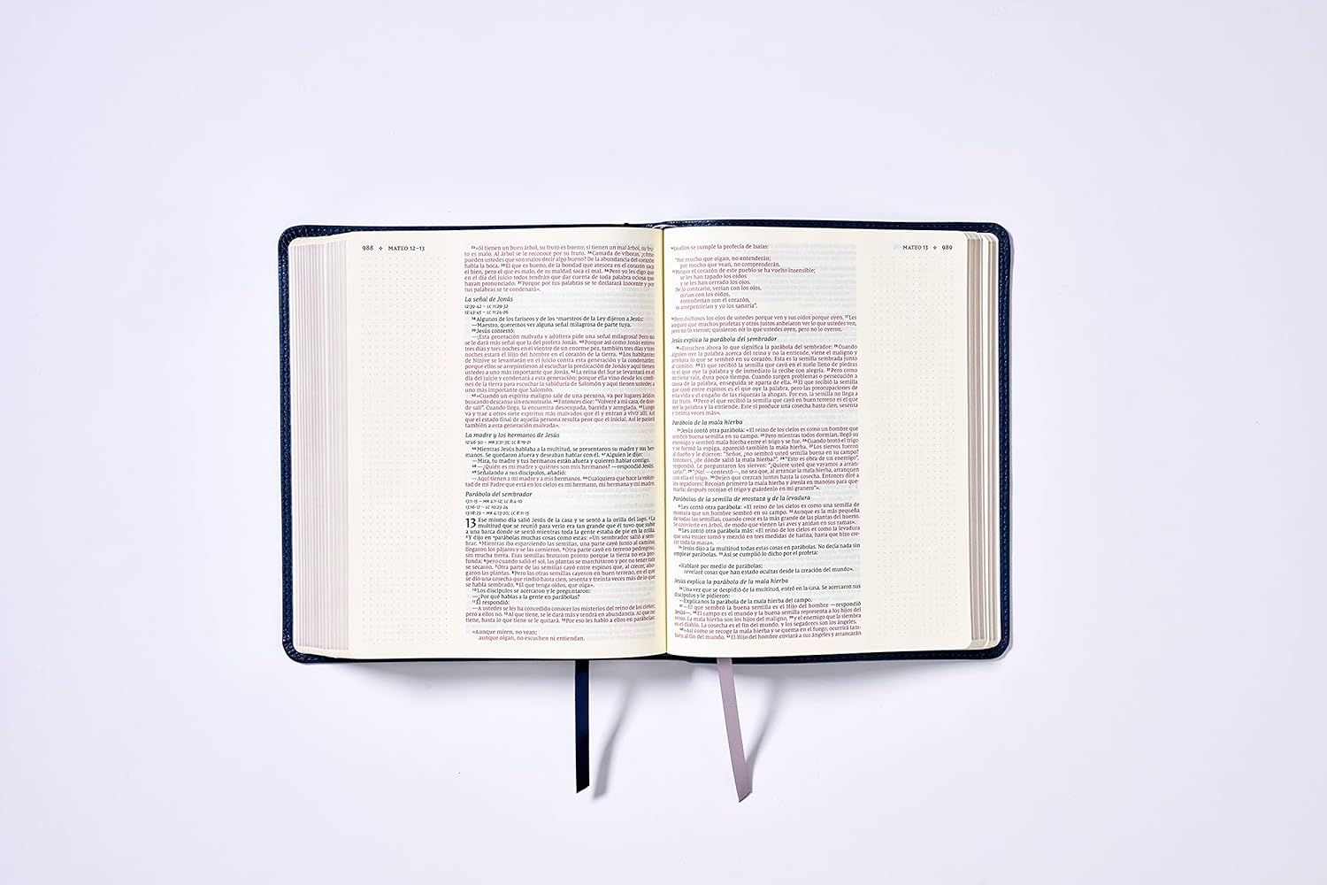 NVI, Tapa Blanda, Leathersoft Azul – Biblia de Notas