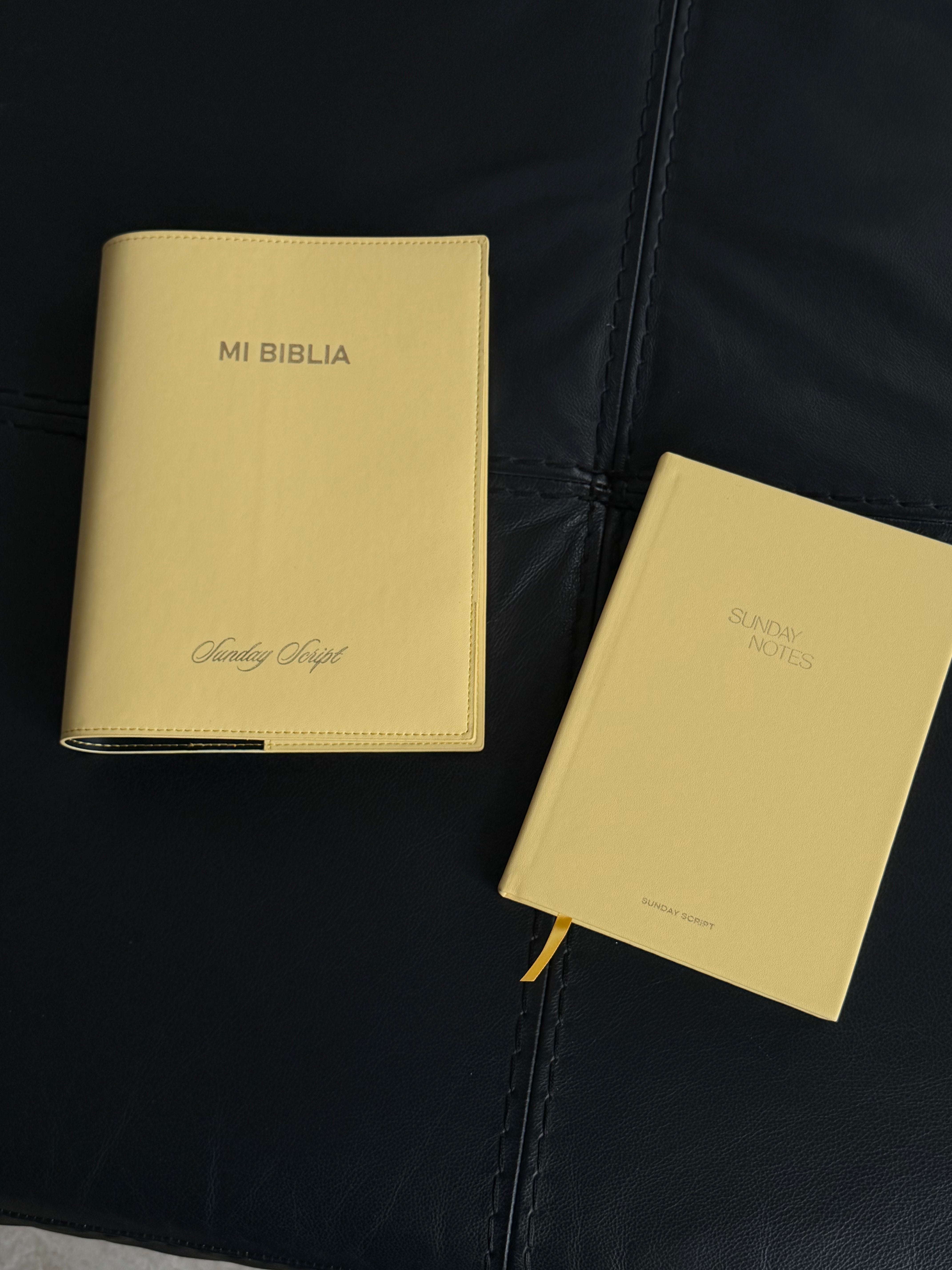 Bible Cover - Butter Yellow