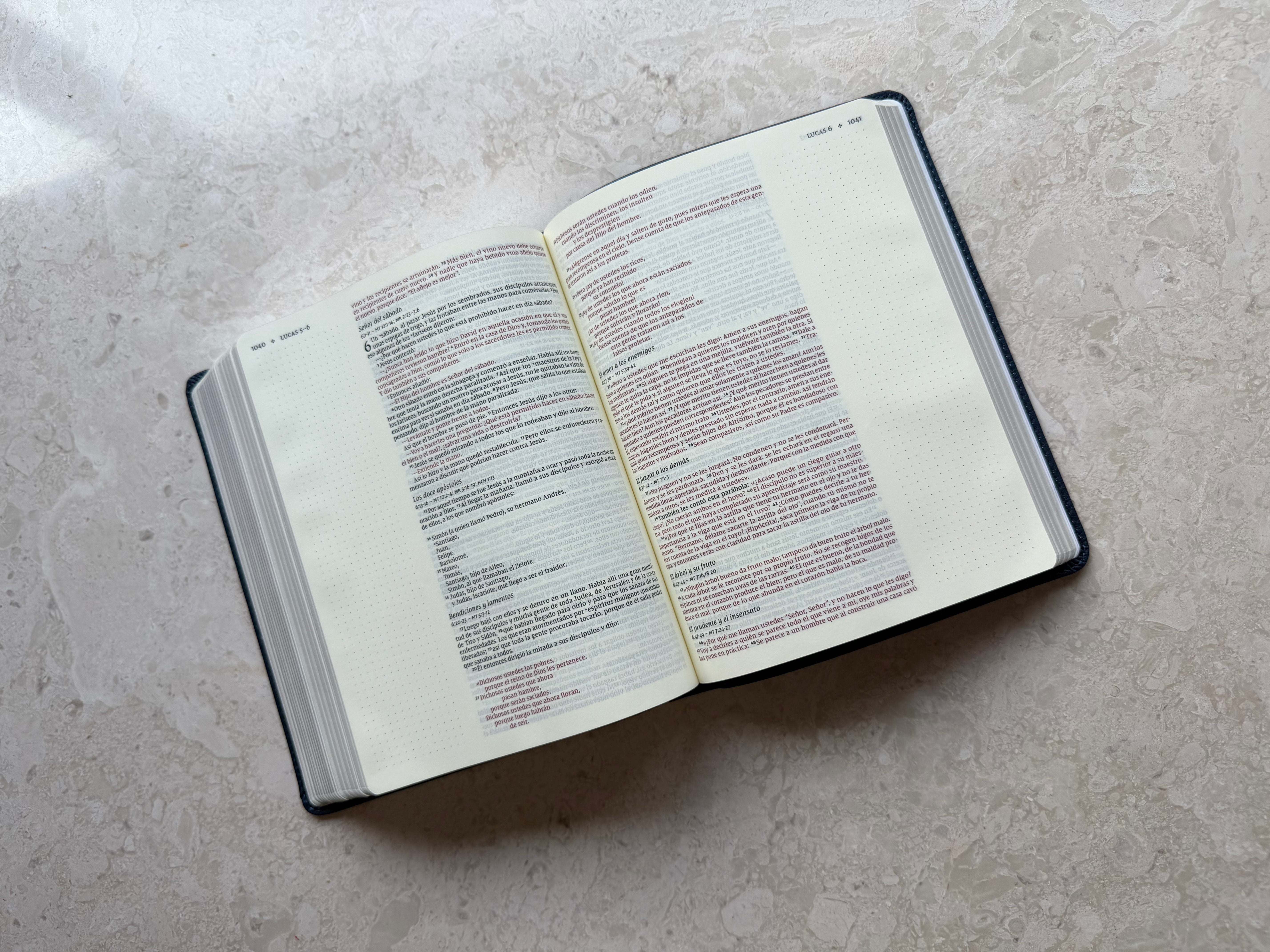 NVI, Tapa Blanda, Leathersoft Azul – Biblia de Notas